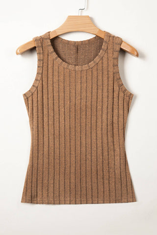 Vintage Tan Ribbed Tanktop