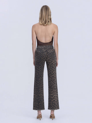 Leopard Slim Leg Jeans