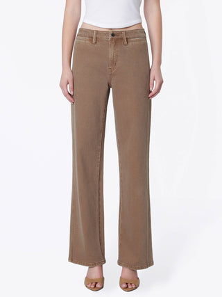Mocha Slim Wide Leg Jeans
