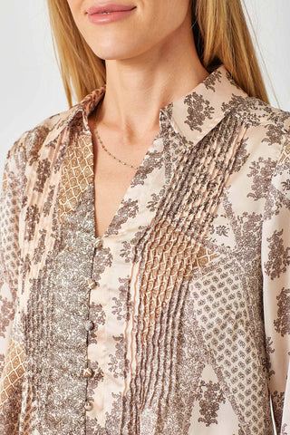 Muted Print Blouse