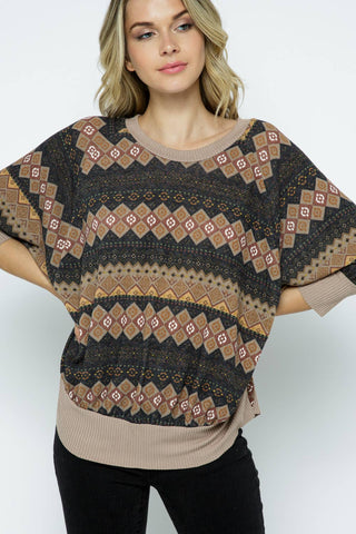 Aztec Print Top