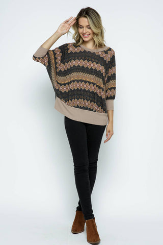 Aztec Print Top