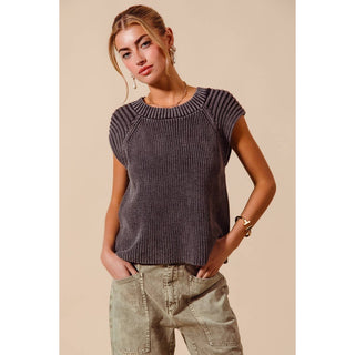Raglan Stonewash Sweater