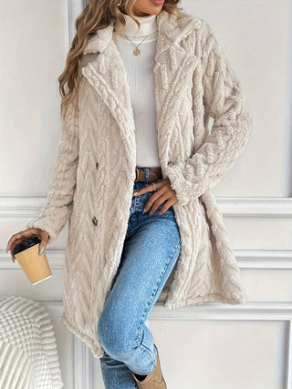 Ivory Plush Sweater Cardigan/Jacket