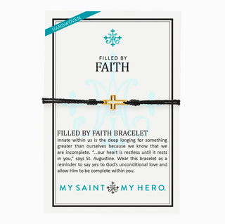 Filled By Faith Bracelet : Mint / Gold Plated