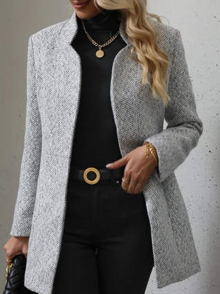 Light Grey Mid Length Blazer