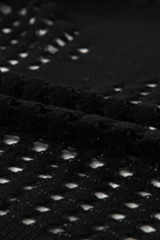 Crochet Star Pocketed Dolman Cardigan: Camel / 55%Acrylic+45%Cotton / L