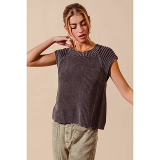 Raglan Stonewash Sweater