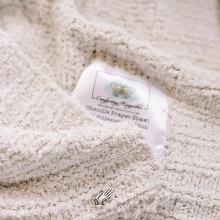 You are Loved Knit Chenille Prayer Shawl Wrap Throw Blanket