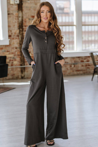 Cody Knit Jumpsuit | S-XL: Gray / M