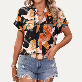 Multi Colored Floral Blouse