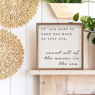 Waves In The Sea White: 8 x 8 x 1.5