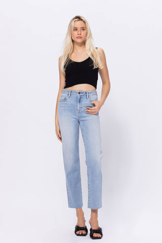 Hidden Cropped Jeans
