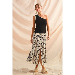 Floral Print Boho Skirt