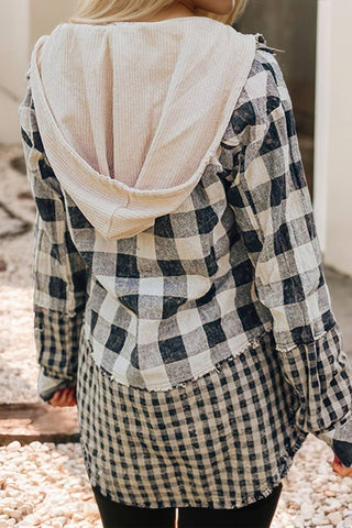 Plaid Patchwork Shacket