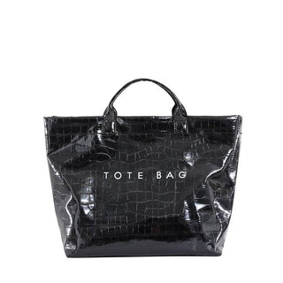 Black Waterproof Tote Bag