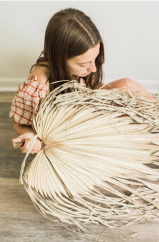 3ft. JUMBO Sun-Dried Wild Untouched Palm Leaf Wispy Frond