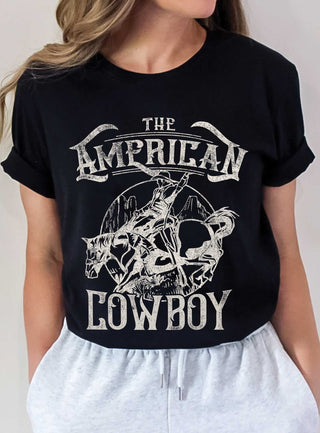 THE AMERICAN COWBOY GRAPHIC TSHIRTS: Tan