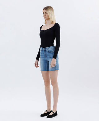 High Rise Bermuda Shorts