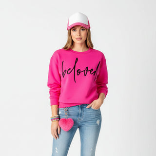 Beloved Pink Graphic Sweatshirt