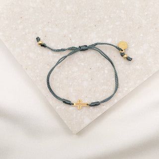 Filled By Faith Bracelet : Mint / Gold Plated