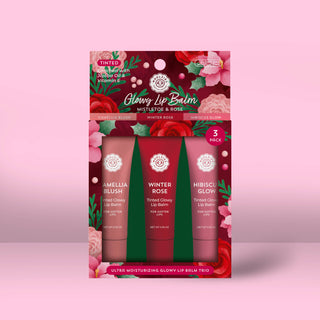 Mistletoe & Rose  Glowy Lip Balm Trio
