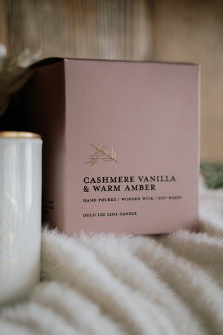 Cashmere Vanilla& Warm Amber Candle