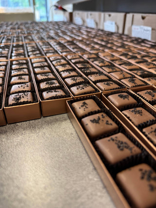 Milk Chocolate Smoked Salt Bourbon Caramels