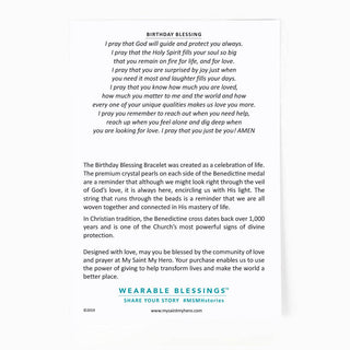 Pearl Birthday Blessing Bracelet: Silver Plated / Pearl