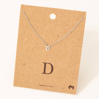 Mini Initial D Necklace: G