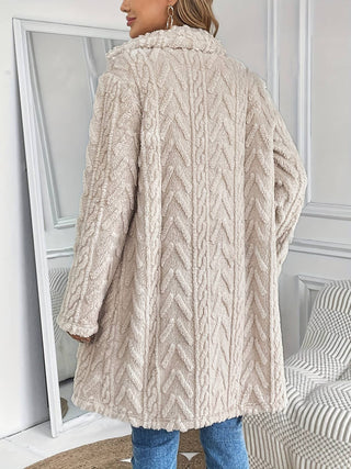 Ivory Plush Sweater Cardigan/Jacket