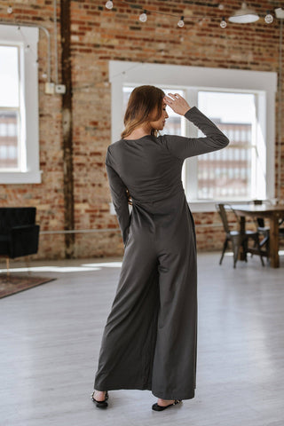 Cody Knit Jumpsuit | S-XL: Gray / M