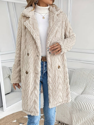 Ivory Plush Sweater Cardigan/Jacket