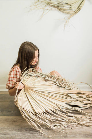 3ft. JUMBO Sun-Dried Wild Untouched Palm Leaf Wispy Frond