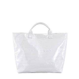 White Waterproof Tote Bag
