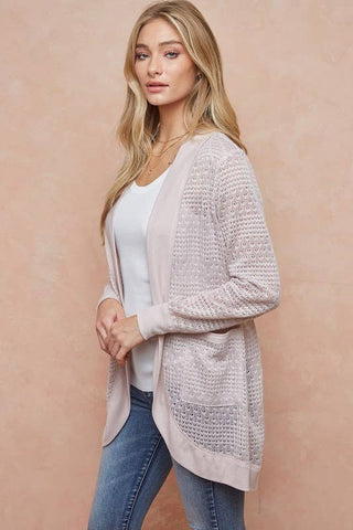 Cocoon Cardigan in Blush