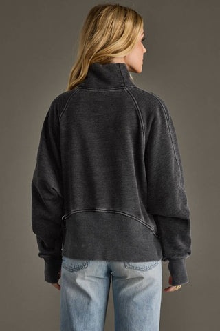 Charcoal Quarter Zip Sweatshirt
