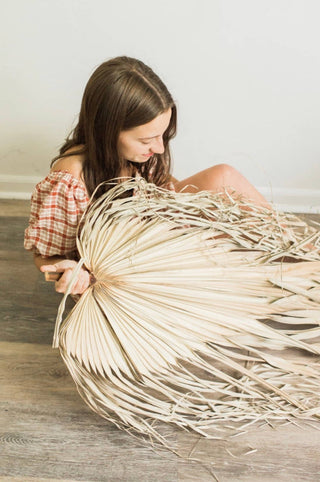 3ft. JUMBO Sun-Dried Wild Untouched Palm Leaf Wispy Frond