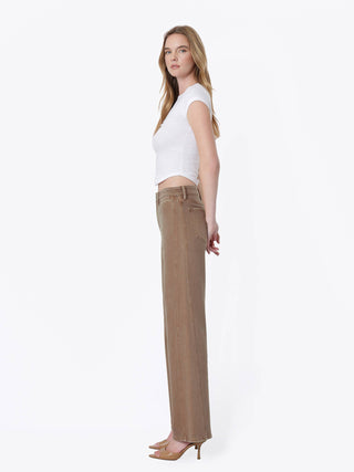 Mocha Slim Wide Leg Jeans