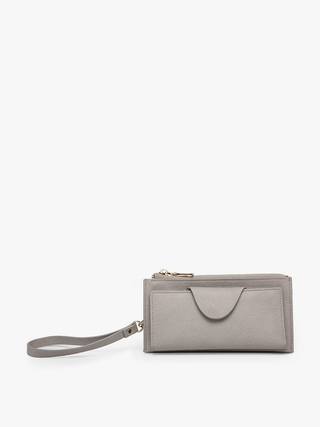 WL0004RF Kyla RFID Wallet w/ Snap Closure: Taupe