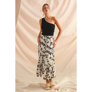 Floral Print Boho Skirt