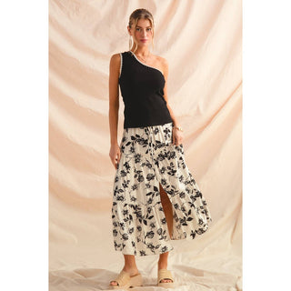 Floral Print Boho Skirt