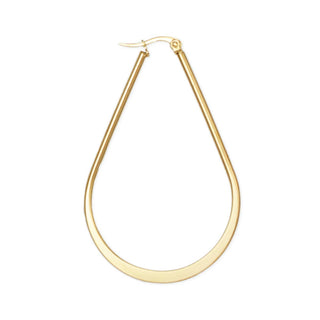 Gold Basics Teardrop Hoop Earrings