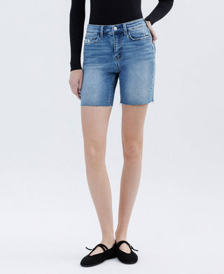 High Rise Bermuda Shorts
