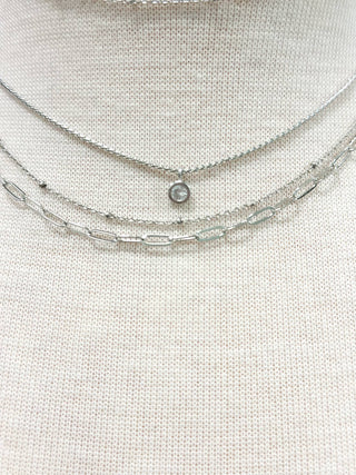 Dorothy Diamond Necklace: Silver