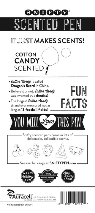 COTTON CANDY SCENTED PEN CARDED