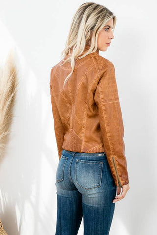 Tobacco Leather Jacket