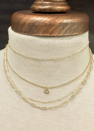 Dorothy Diamond Necklace: Gold