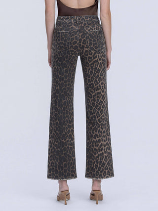 Leopard Slim Leg Jeans