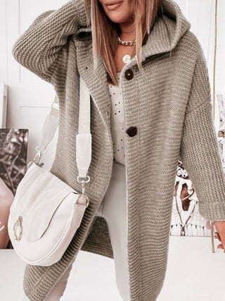 Long Hooded Cardigan